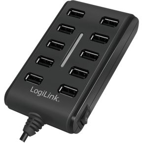 LogiLink USB 2.0 10-Port Hub with On/Off Switch