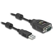 DeLOCK 64154 seriële kabel Zwart 2 m USB Type-A RS-232