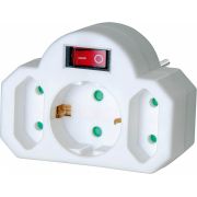 Brennenstuhl Adapterstekker 2 euro- + 1 veiligheidsstopcontact