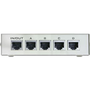 Delock 87588 RJ45 10/100 Mbps 4 poort handmatig bidirectioneel netwerk switch