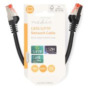 Nedis-CCGL85221BK025-CAT6-kabel-RJ45-Male-RJ-netwerkkabel-Zwart-0-25-m-U-UTP-UTP-