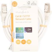 Nedis-CCGL85520WT10-CAT8-1-Kabel-S-FTP-RJ45-netwerkkabel-Wit-1-m
