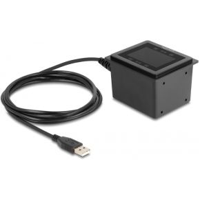 DeLock 90600 USB-barcodescanner 1D en 2D bedraad voor stationaire installatie - Duitse versie