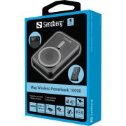 Sandberg-Mag-Wireless-Powerbank-10000-10000-mAh-Draadloos-opladen-Zwart