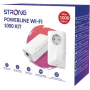 Strong-POWERL1000DUOWIFIEUV2-PowerLine-netwerkadapter-1000-Mbit-s-Ethernet-LAN-Wifi-Wit-2-stuk-s-