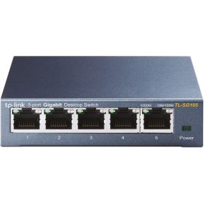 TP-LINK Gigabit TL-SG105 5-Port Metal netwerk switch