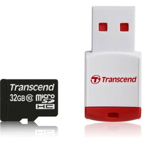 Transcend Microsdhc 32Gb Class 10 Inclusief Usb Cardreader transcend kopen in de aanbieding