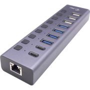 i-tec-USB-A-USB-C-Charging-HUB-9port-with-LAN-Power-Adapter-60-W