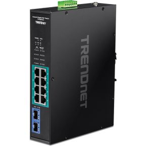 Trendnet TI-PGM102 netwerk- Gigabit Ethernet (10/100/1000) Power over Ethernet (PoE) Zwart netwerk switch