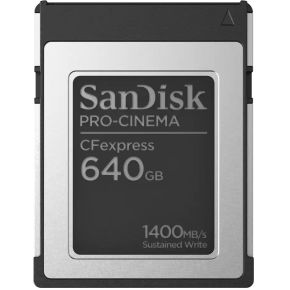 SanDisk PRO-CINEMA 640GB CFexpress Geheugenkaart