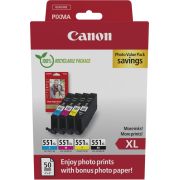 Canon-6443B008-inktcartridge-4-stuk-s-Origineel-Hoog-XL-rendement-Zwart-Cyaan-Magenta-Geel