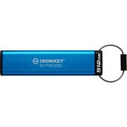Kingston Technology IronKey Keypad 200C USB flash drive 512 GB USB Type-C 3.2 Gen 1 (3.1 Gen 1) Blau