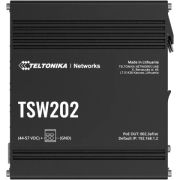 Teltonika TSW202 Managed L2 Gigabit Ethernet (10/100/1000) Power over Ethernet (PoE) Aluminium, Blau netwerk switch