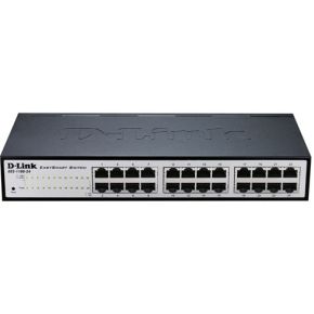 D-Link DGS-1100-24V2 Managed L2 Gigabit Ethernet (10/100/1000) 1U Zwart, Grijs netwerk switch