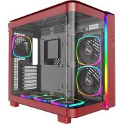 Montech KING 95 PRO Midi-Tower Tempered Glass ARGB Rood Behuizing