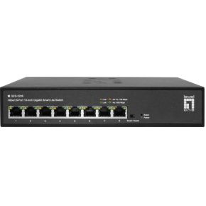 LevelOne GES-2208 netwerk- Managed L2 Gigabit Ethernet (10/100/1000) Zwart netwerk switch
