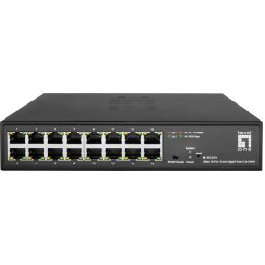 LevelOne GES-2216 netwerk- Managed L2 Gigabit Ethernet (10/100/1000) Zwart netwerk switch