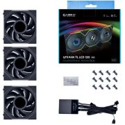 Lian Li UNI FAN TL LCD Series 120mm 3-Pack Black