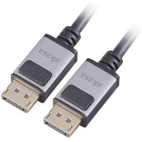 Akasa 8K DisplayPort cable with AL connector housing, 2M, DP1.4, Supports HBR3, 8K@60Hz