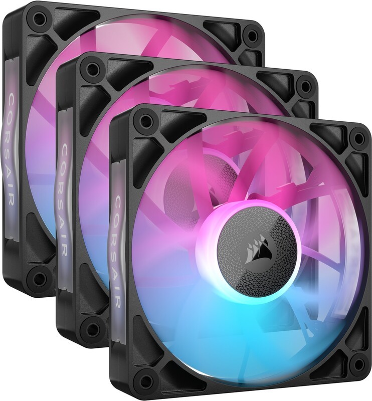 Corsair iCUE LINK RX120 RGB 120mm PWM Fan Starter Kit Black