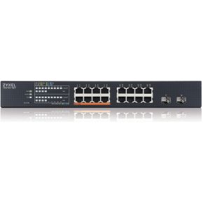 Zyxel XMG1915-18EP Managed L2 2.5G Ethernet (100/1000/2500) Power over Ethernet (PoE) netwerk switch
