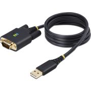 StarTech.com 1m USB naar Seriëel Adapter Kabel, COM Retention, Verwisselbare Schroeven/Moeren, USB-A