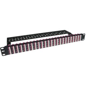 ACT Fiber panel high density 96 verbindingen / 192 fibers LC multimode OM4