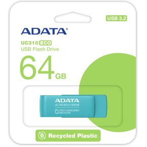 ADATA UC310 ECO USB flash drive 64 GB USB Type-A 3.2 Gen 1 (3.1 Gen 1) Groen