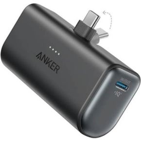 Anker-Nano Powerbank-5000 mAh powerbank 22,5 W- geïntegreerde opvouwbare USB-C-connector-compatibel met iPhone 15, Samsung S22/23-serie, Note20/10-serie, Huawei, iPad Pro/Air, AirP