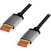 LogiLink-CDA0106-DisplayPort-kabel-3-m-Zwart-Grijs