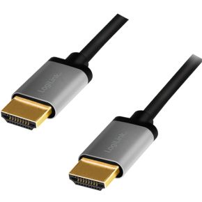 LogiLink CHA0102 HDMI kabel 3 m HDMI Type A (Standaard) Zwart, Grijs