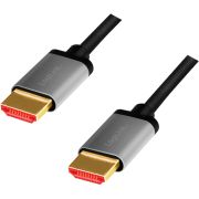 LogiLink CHA0106 HDMI kabel 3 m HDMI Type A (Standaard) Zwart, Grijs