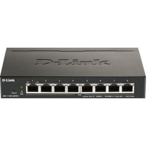 D-Link DGS-1100-08PV2 Managed L2/L3 Gigabit Ethernet (10/100/1000) Power over Ethernet (PoE) Zwart netwerk switch