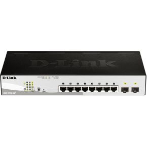 D-Link DGS-1210-08P Managed L2 Gigabit Ethernet (10/100/1000) Power over Ethernet (PoE) Zwart netwerk switch