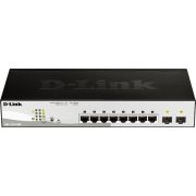 D-Link DGS-1210-08P Managed L2 Gigabit Ethernet (10/100/1000) Power over Ethernet (PoE) Zwart netwerk switch