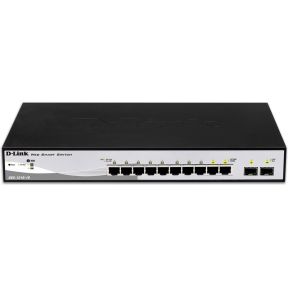 D-Link DGS-1210-10 Managed L2 Gigabit Ethernet (10/100/1000) 1U Zwart, Grijs netwerk switch