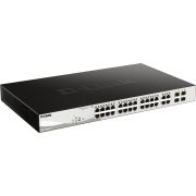 D-Link DGS-1210-24P Managed L2 Gigabit Ethernet (10/100/1000) Power over Ethernet (PoE) Zwart netwerk switch