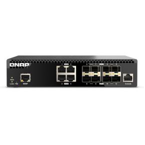 QNAP QSW-M3212R-8S4T netwerk- Managed 10G Ethernet (100/1000/10000) 1U netwerk switch