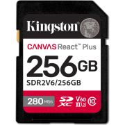 Kingston Technology 256GB Canvas React Plus SDXC UHS-II 280R/150W U3 V60 voor Full HD/4K