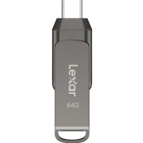 Lexar JumpDrive LJDD400064G-BNQNG USB flash drive 64 GB USB Type-C 3.2 Gen 1 (3.1 Gen 1) Grijs