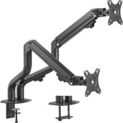 Gembird MA-DA2-02 Dual flat panel bureau steun 32" Zwart