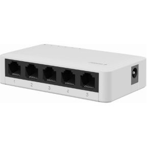 Gembird NSW-G5-01 netwerk- Unmanaged Gigabit Ethernet (10/100/1000) Wit netwerk switch