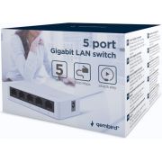 Gembird-NSW-G5-01-netwerk-Unmanaged-Gigabit-Ethernet-10-100-1000-Wit-netwerk-switch