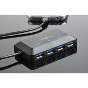 Maxxter-ACT-HUB3C-4P-interface-hub-USB-3-2-Gen-1-3-1-Gen-1-Type-A-5000-Mbit-s-Zwart