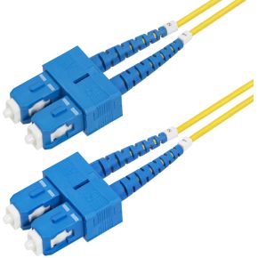 StarTech.com 5m SC naar SC (UPC) OS2 Single Mode Duplex Glasvezel Kabel, 9/125µm, Laser Optimized, 4