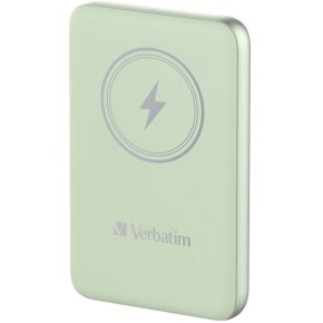 Verbatim Verbatim Charge 'n' Go Magnetische Draadloze Power Bank 10000mAh Groen