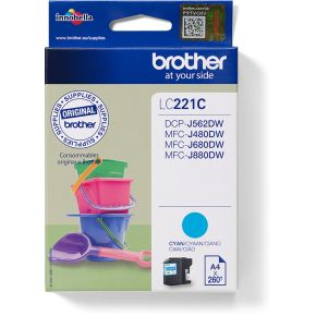 Brother Lc 221C Inktcartridge brother kopen in de aanbieding