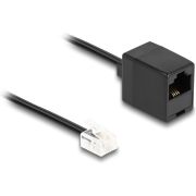 DeLOCK 88094 telefoonkabel 3 m Zwart