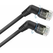 ACT DD1900 Roteerbare netwerkkabel Zwart 0,5 m Cat6 U/FTP (STP)