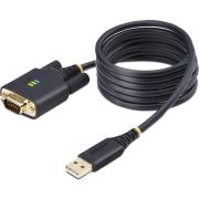 StarTech.com 2m USB naar Serieel Adapter/Converter Kabel, COM Retention, Verwisselbare DB9 Schroeven